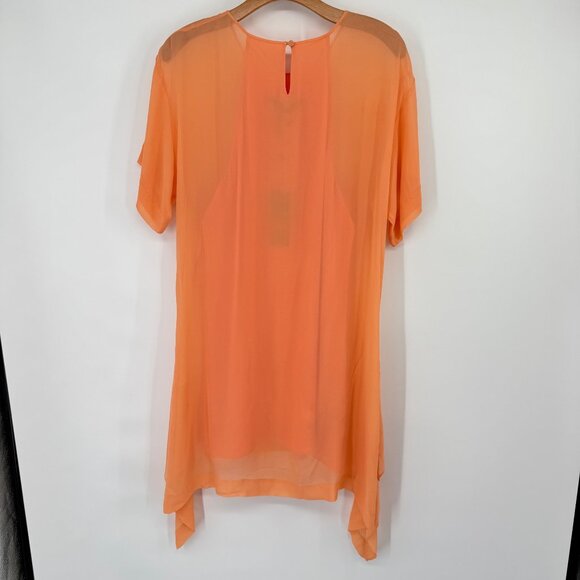 BCBGMAXAZRIA womens Sharon Bright Nectar silk dress size medium new $228 - Picture 12 of 12